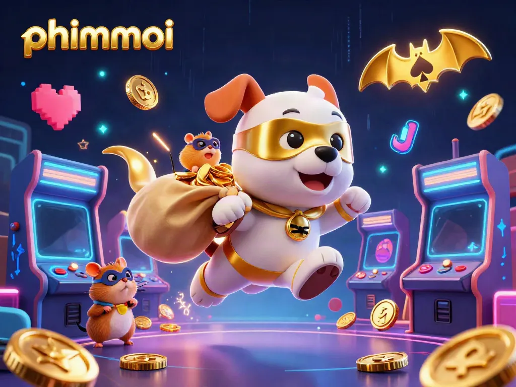 Experience winning with phimmoi's thrilling casino adventure featuring a superhero dog and hamster.